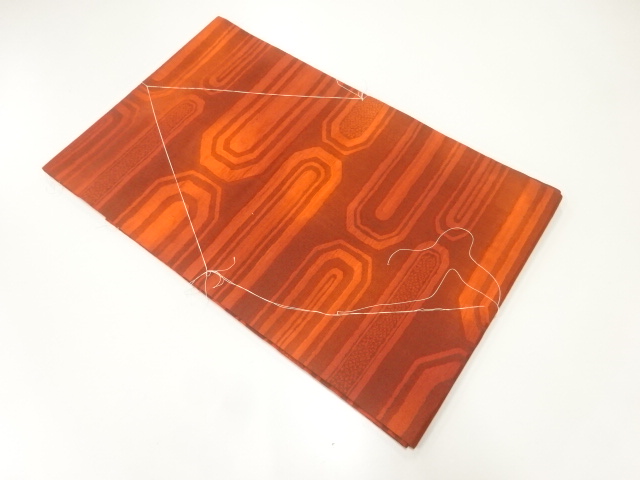 未使用品　変わり横段織出し名古屋帯